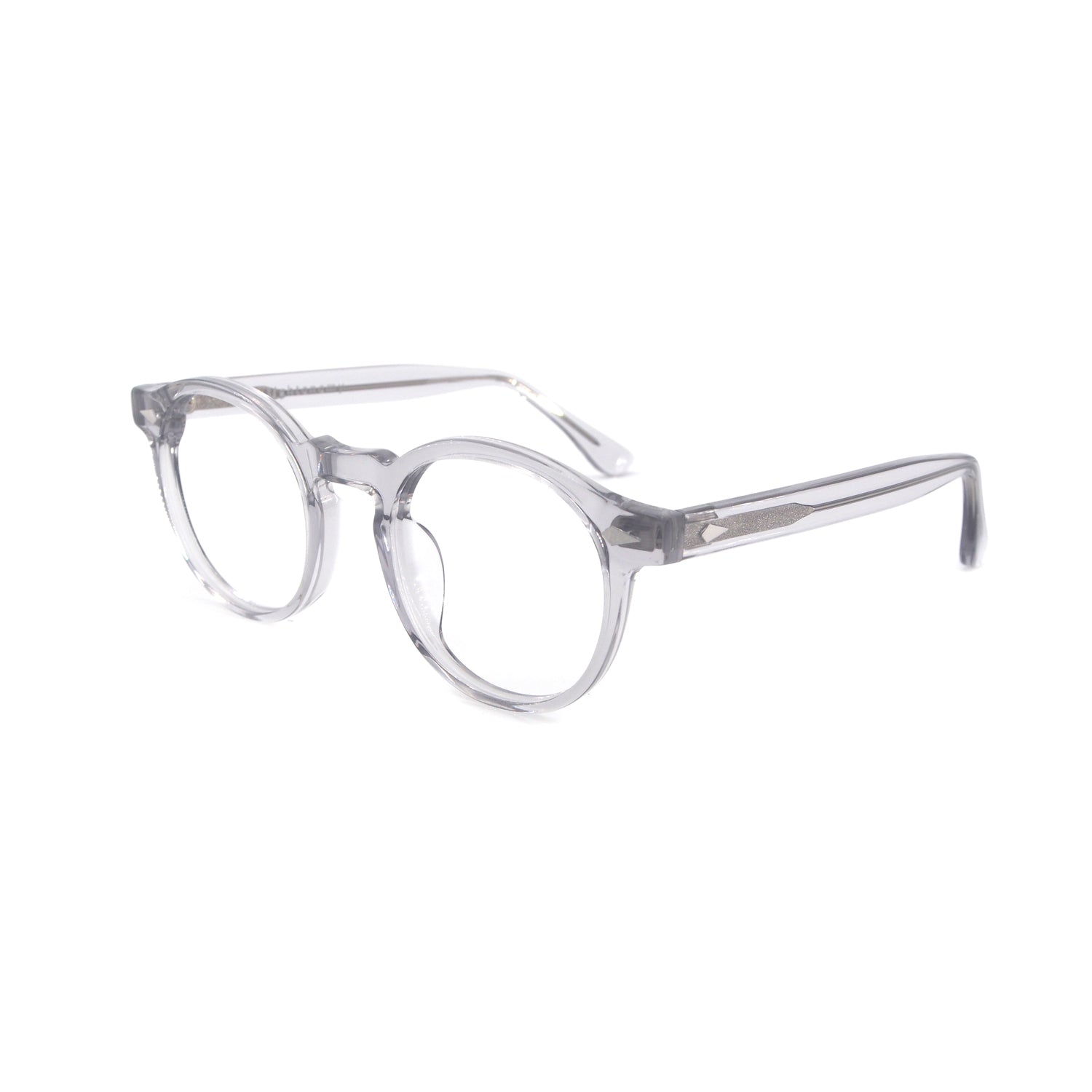 Edgar in Crystal Smoke Eyeglasses - sightonomy