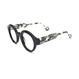 Vonda in Ebonite Eyeglasses - sightonomy